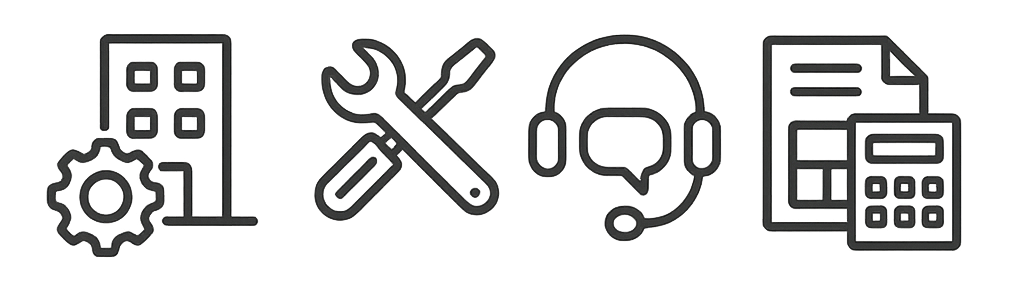 Zarządzanie • Serwis • BOK • Rozliczenia